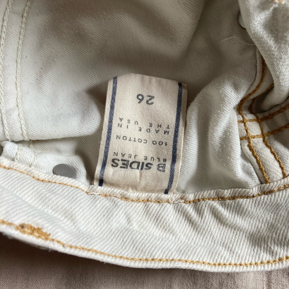 B SIDES tile white Louis Jeans - Picture 3 of 7
